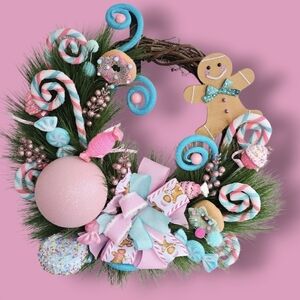 Candyland Christmas wreath